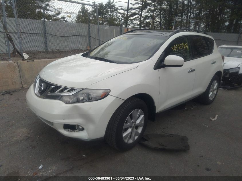 2012 Nissan Murano Sl VIN: JN8AZ1MW3CW220771 Lot: 36483901