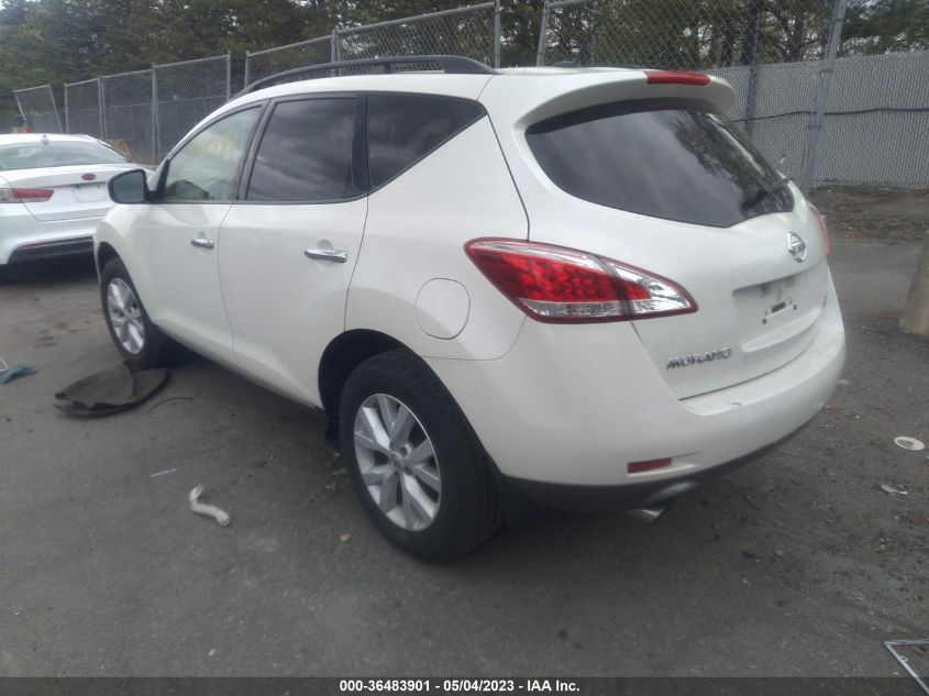 2012 Nissan Murano Sl VIN: JN8AZ1MW3CW220771 Lot: 36483901