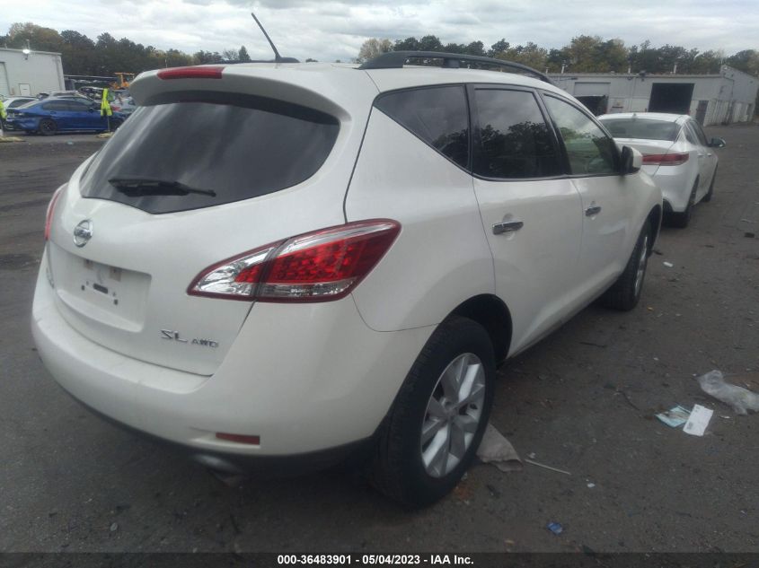 2012 Nissan Murano Sl VIN: JN8AZ1MW3CW220771 Lot: 36483901