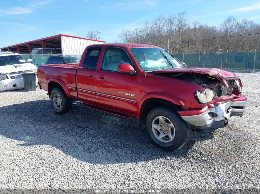 2000 Toyota Tundra Ltd V8 VIN: 5TBBT4812YS061386 Lot: 37997231