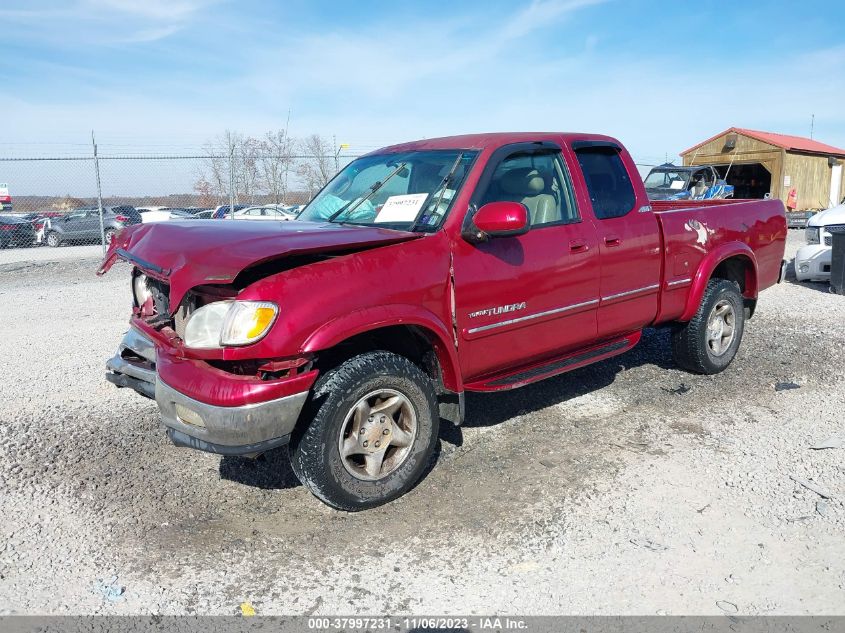 2000 Toyota Tundra Ltd V8 VIN: 5TBBT4812YS061386 Lot: 37997231