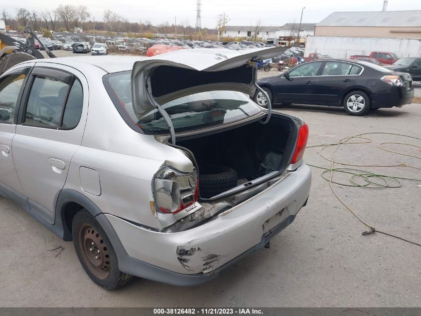 2000 Toyota Echo VIN: JTDBT1239Y0075420 Lot: 38126482