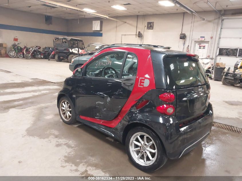 2015 Smart Fortwo Electric Drive Passion VIN: WMEEJ9AAXFK824424 Lot: 38162334