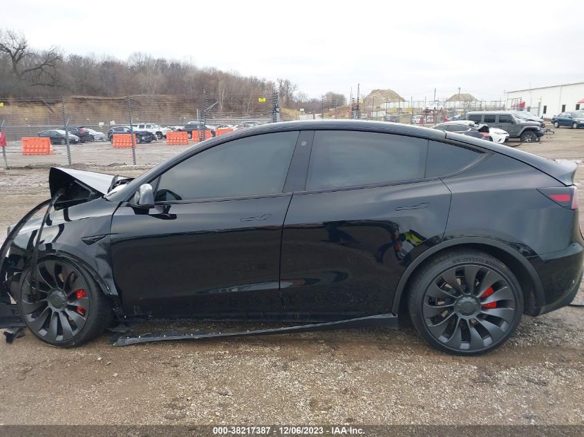 2023 Tesla Model Y Performance Dual Motor All-Wheel Drive/Awd VIN: 7SAYGDEF8PF750800 Lot: 38217387