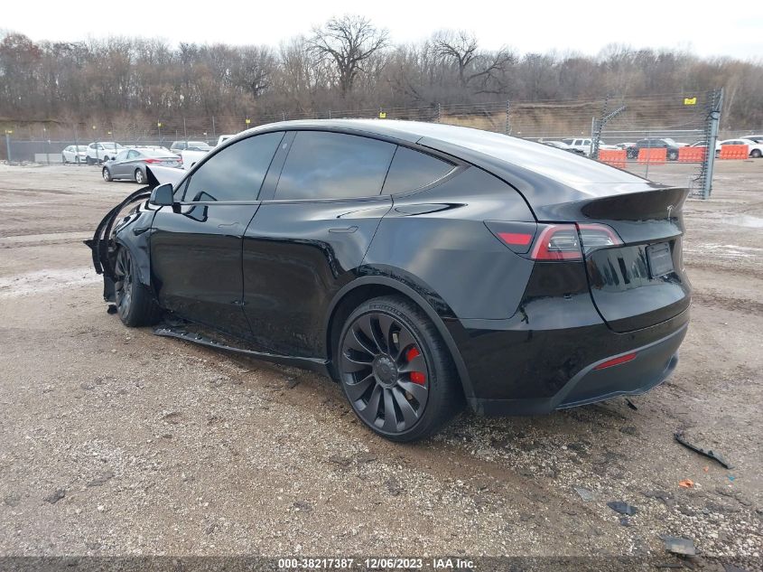 2023 Tesla Model Y Performance Dual Motor All-Wheel Drive/Awd VIN: 7SAYGDEF8PF750800 Lot: 38217387