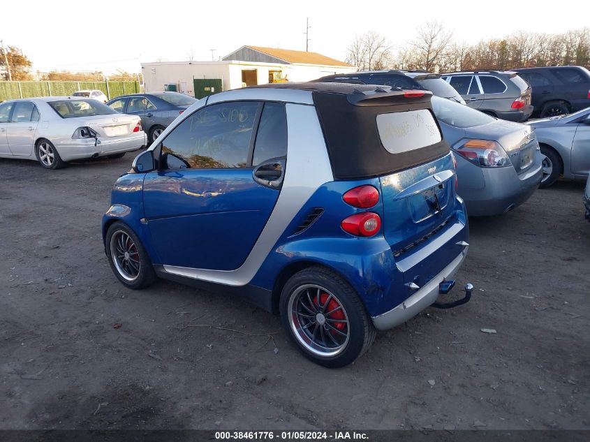 2008 Smart Fortwo Passion VIN: WMEEK31X48K167864 Lot: 38461776