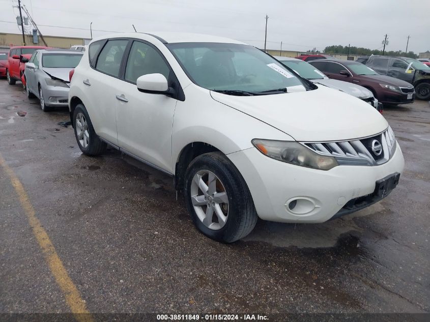 2009 Nissan Murano S VIN: JN8AZ18U09W028175 Lot: 38511849