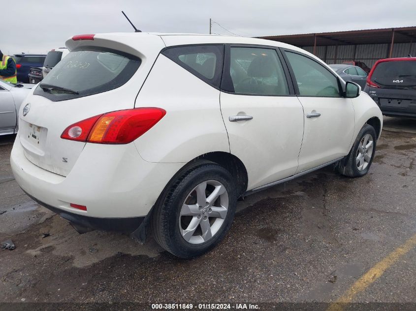 2009 Nissan Murano S VIN: JN8AZ18U09W028175 Lot: 38511849