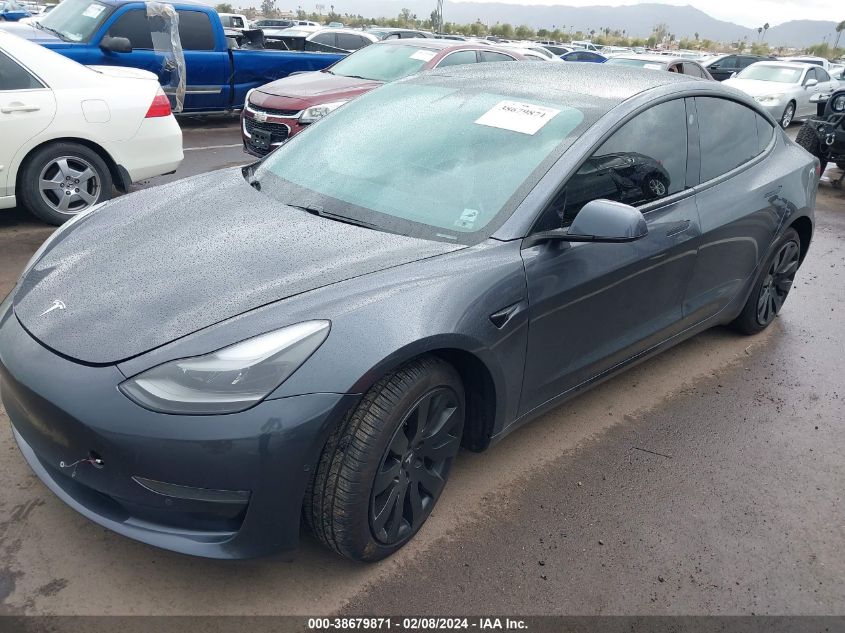 2021 Tesla Model 3 Long Range Dual Motor All-Wheel Drive VIN: 5YJ3E1EB6MF995325 Lot: 38679871