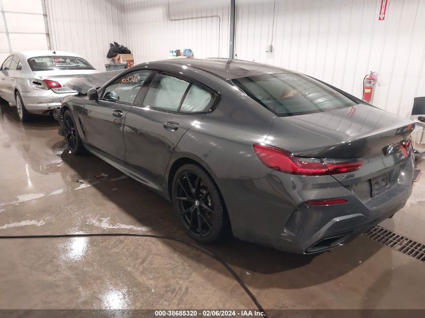 2021 BMW M850I Gtan Coupe xDrive VIN: WBAGV8C05MCF22170 Lot: 38685320