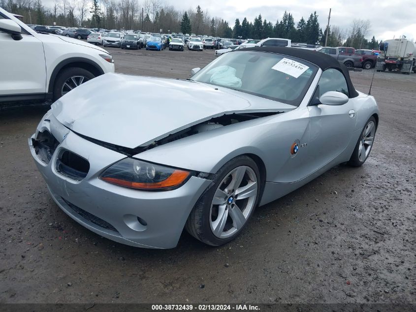 2003 BMW Z4 2.5I VIN: 4USBT33483LS46596 Lot: 38732439