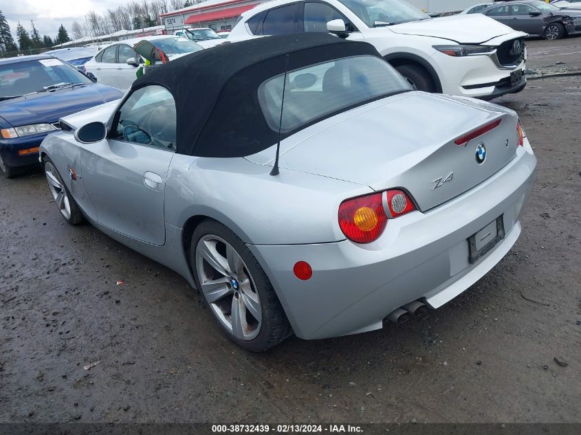 2003 BMW Z4 2.5I VIN: 4USBT33483LS46596 Lot: 38732439