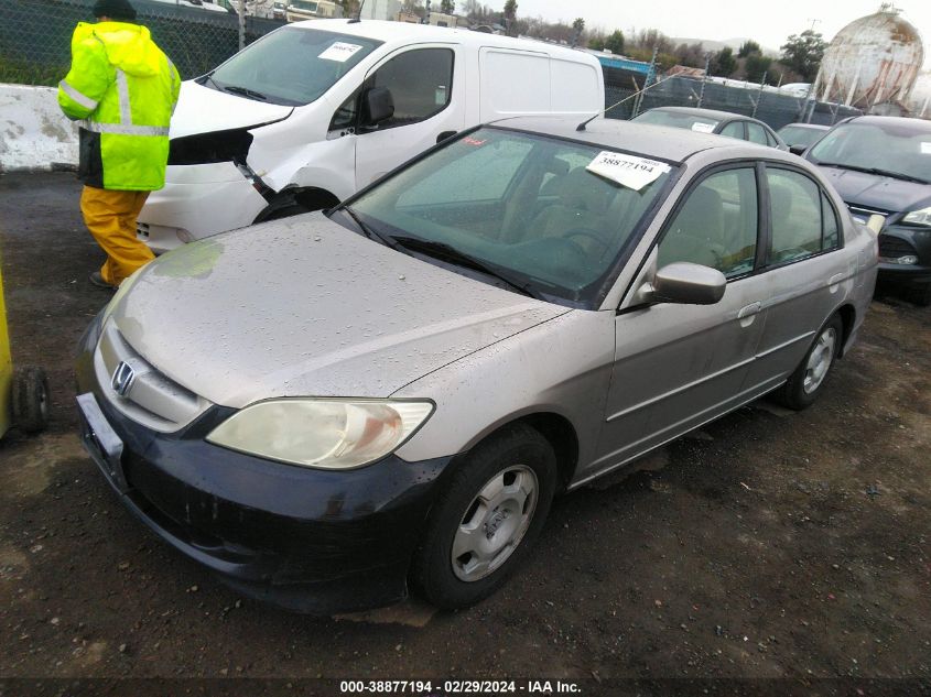 2004 Honda Civic Hybrid VIN: JHMES96644S000866 Lot: 38877194