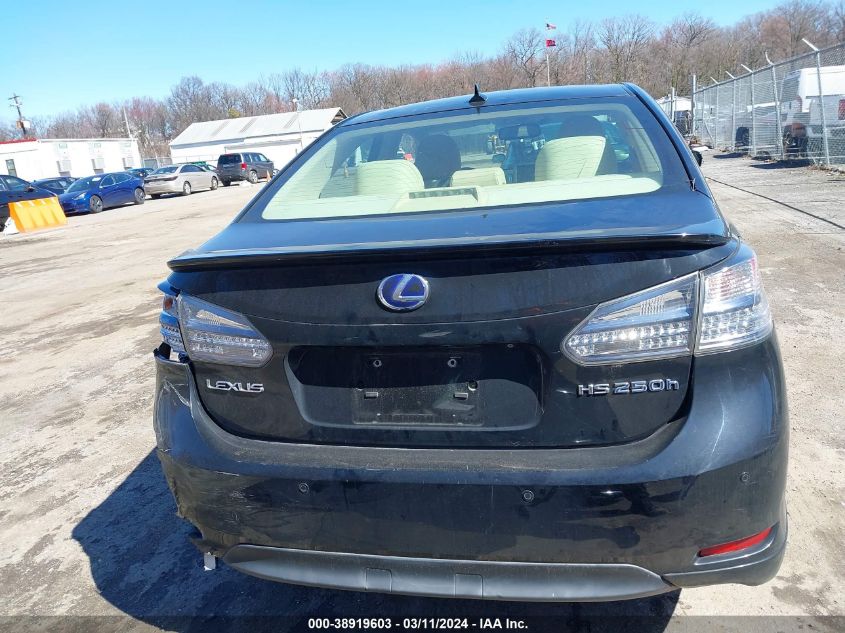 2010 Lexus Hs 250H Premium VIN: JTHBB1BA0A2024320 Lot: 38919603