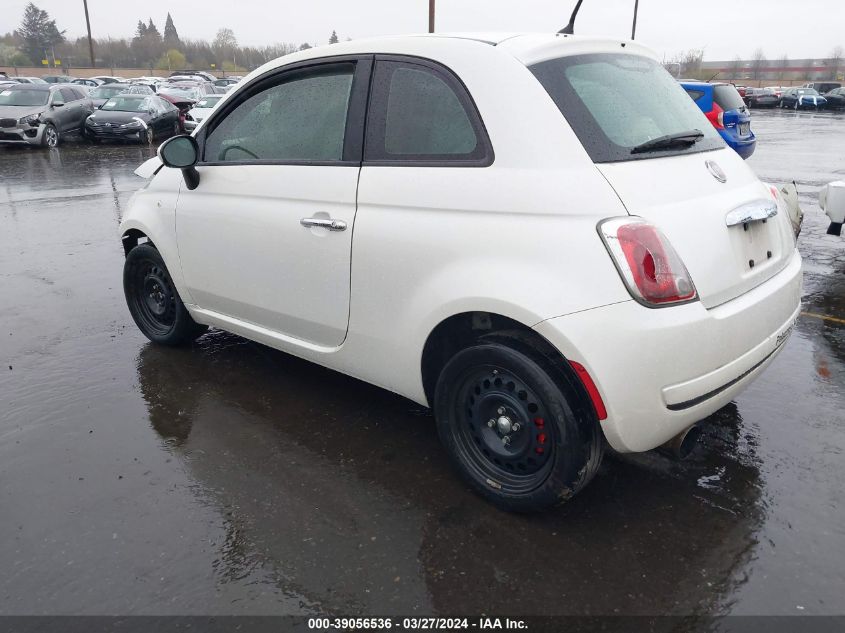 2012 Fiat 500 Pop VIN: 3C3CFFAR5CT114079 Lot: 39056536