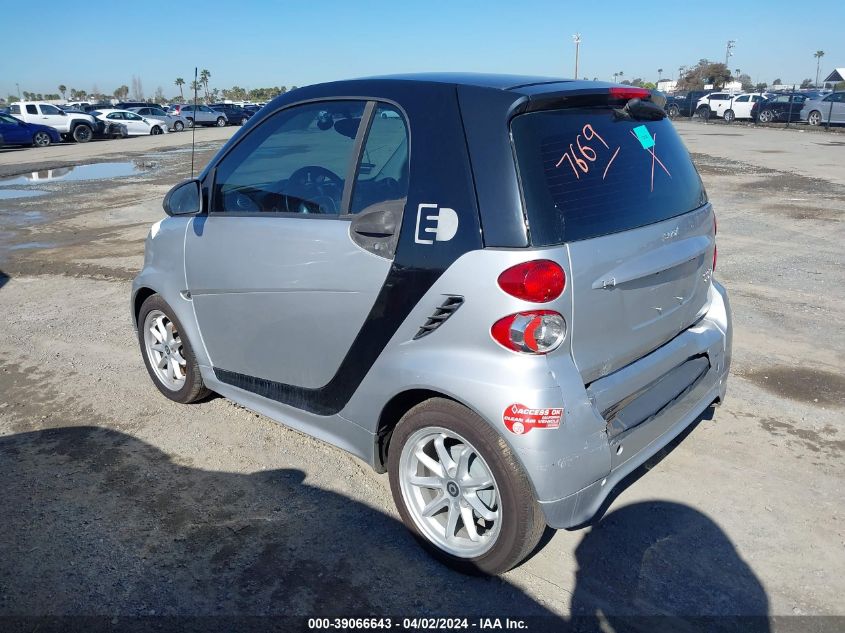 2015 Smart Fortwo Electric Drive Passion VIN: WMEEJ9AA1FK830595 Lot: 39066643