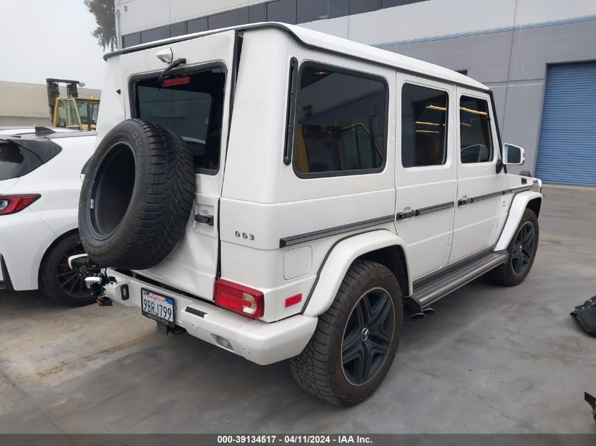 2017 Mercedes-Benz Amg G 63 4Matic VIN: WDCYC7DFXHX275034 Lot: 39134517