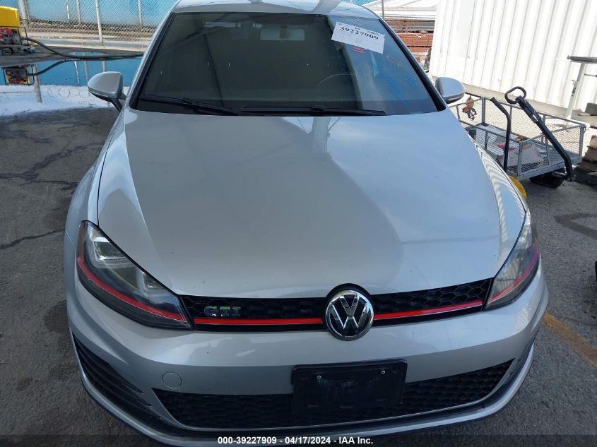 2015 Volkswagen Golf Gti 2.0T S 4-Door VIN: 3VW5T7AU5FM004684 Lot: 39227909