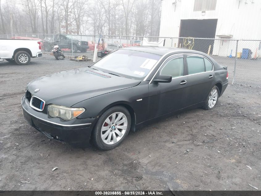 2005 BMW 745Li VIN: WBAGN63585DS58466 Lot: 39235855