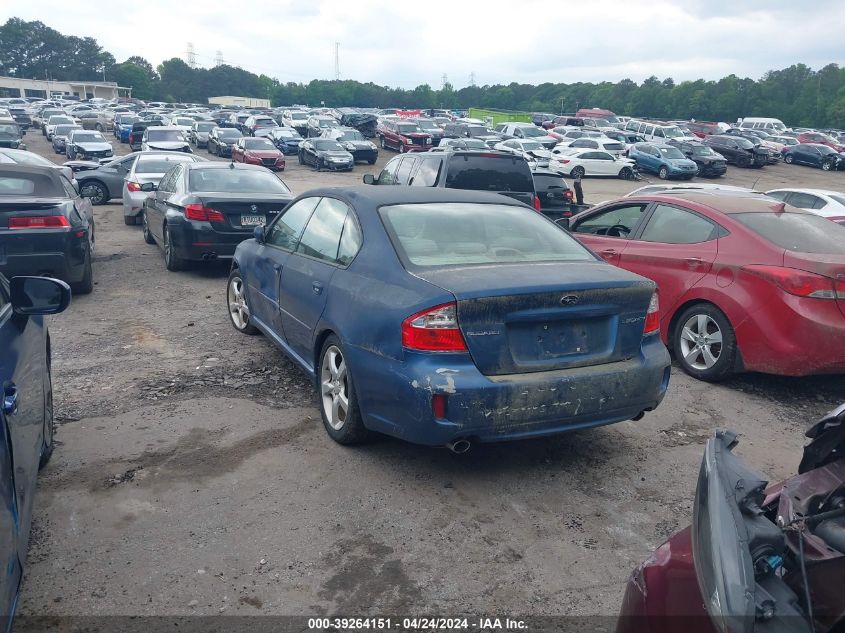 2008 Subaru Legacy 2.5I Limited VIN: 4S3BL626887209316 Lot: 39264151