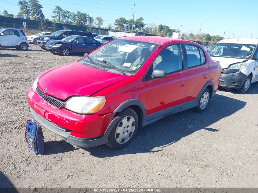 2000 Toyota Echo VIN: JTDBT1231Y0046333 Lot: 39296127