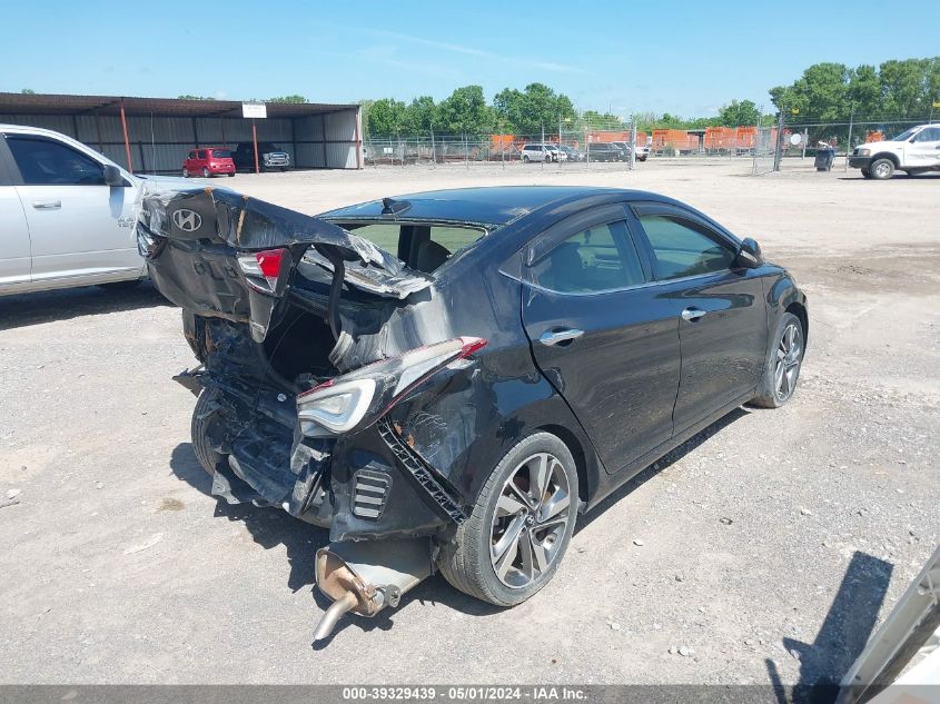 2014 Hyundai Elantra Limited VIN: 5NPDH4AE5EH496970 Lot: 39329439