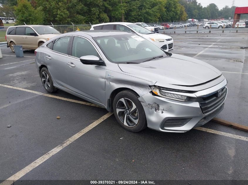 2022 Honda Insight Ex VIN: 19XZE4F55NE001758 Lot: 39370321