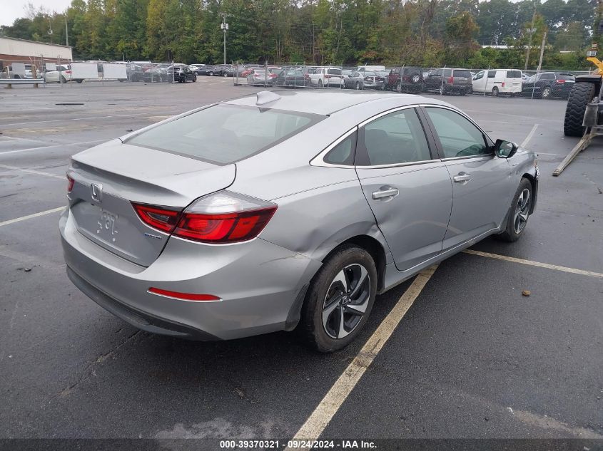 2022 Honda Insight Ex VIN: 19XZE4F55NE001758 Lot: 39370321