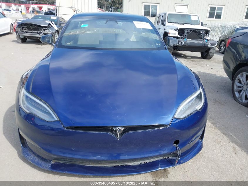 2021 Tesla Model S Long Range Dual Motor All-Wheel Drive VIN: 5YJSA1E51MF442874 Lot: 39406495