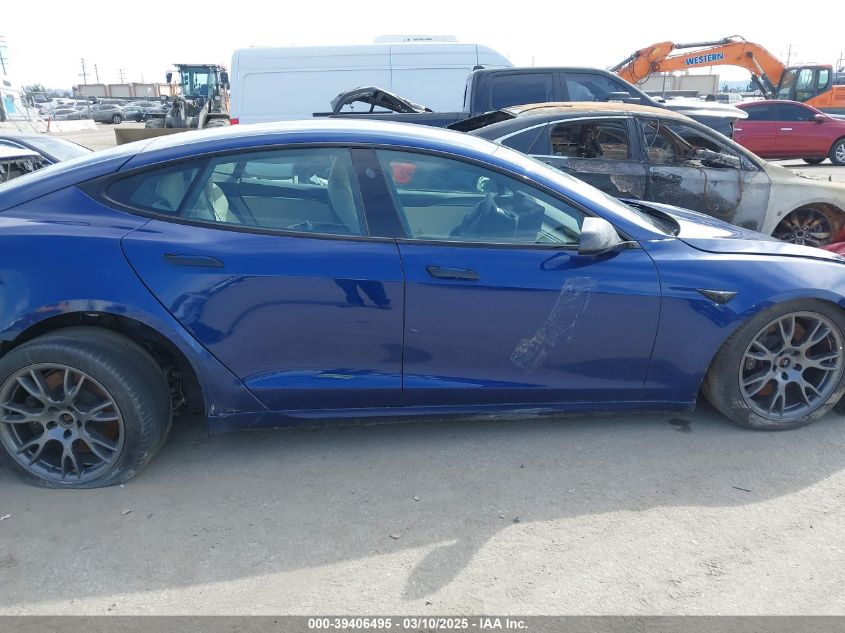 2021 Tesla Model S Long Range Dual Motor All-Wheel Drive VIN: 5YJSA1E51MF442874 Lot: 39406495