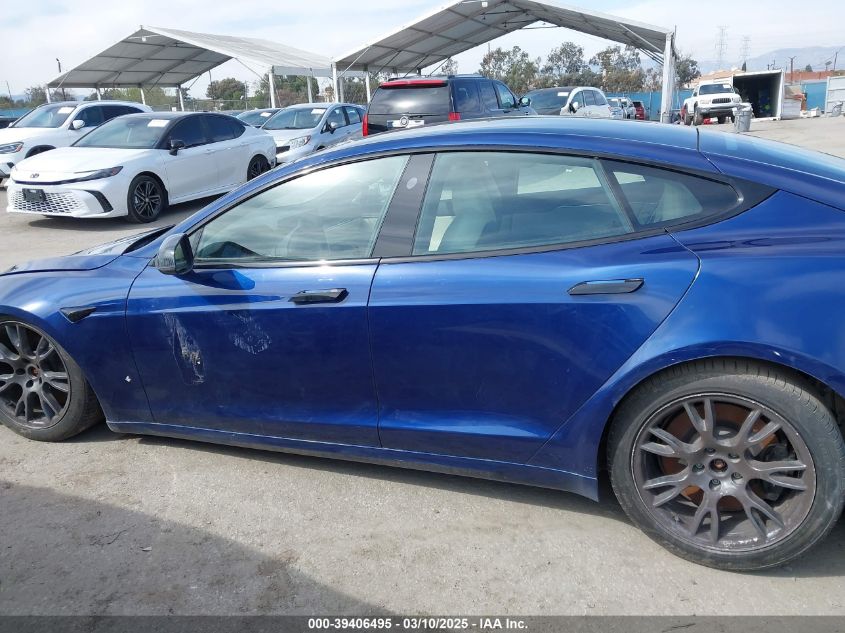 2021 Tesla Model S Long Range Dual Motor All-Wheel Drive VIN: 5YJSA1E51MF442874 Lot: 39406495