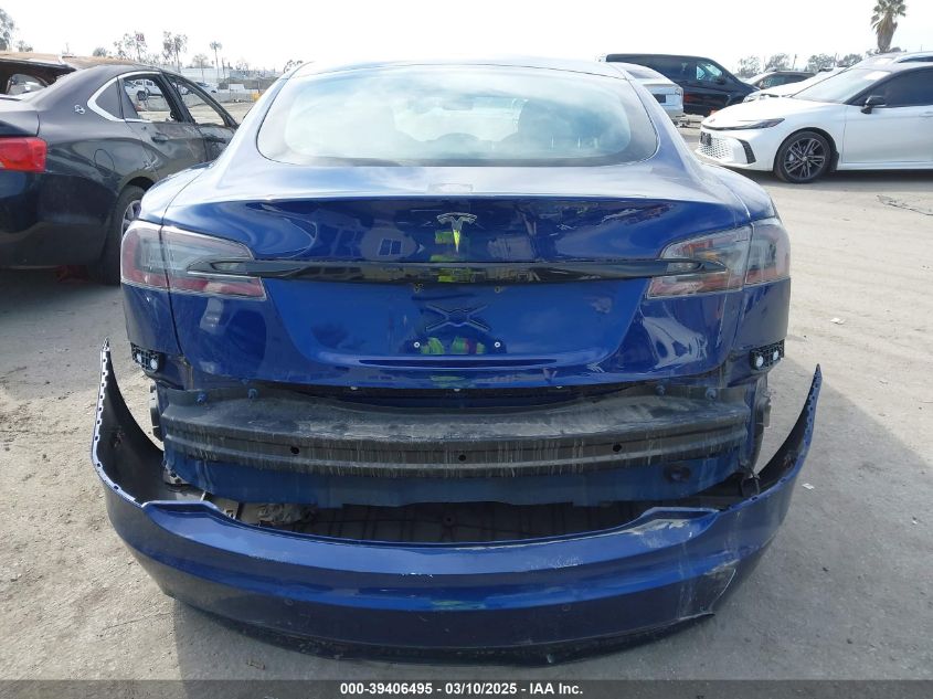 2021 Tesla Model S Long Range Dual Motor All-Wheel Drive VIN: 5YJSA1E51MF442874 Lot: 39406495