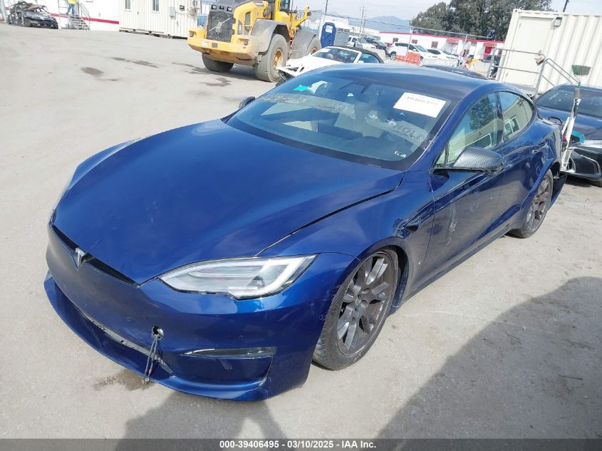 2021 Tesla Model S Long Range Dual Motor All-Wheel Drive VIN: 5YJSA1E51MF442874 Lot: 39406495