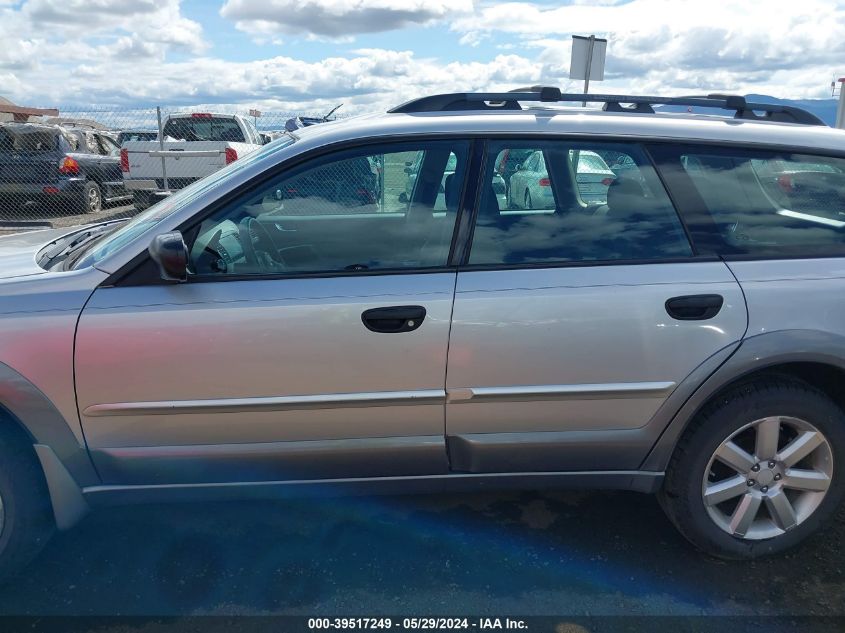 2007 Subaru Outback 2.5I VIN: 4S4BP61CX77307981 Lot: 39517249