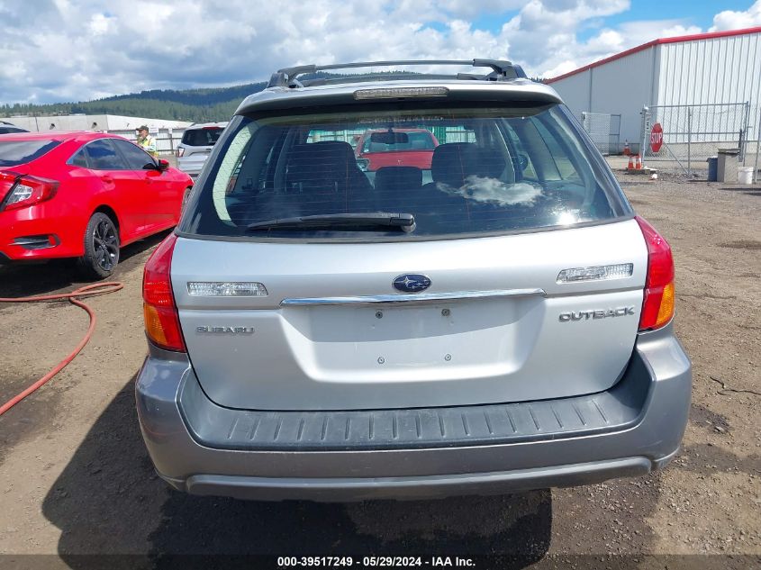 2007 Subaru Outback 2.5I VIN: 4S4BP61CX77307981 Lot: 39517249