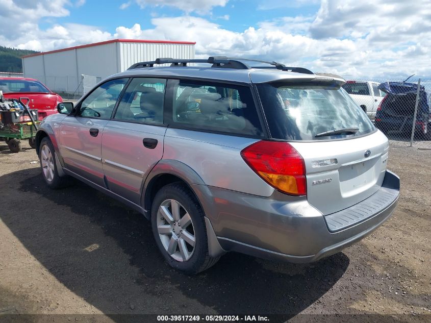 2007 Subaru Outback 2.5I VIN: 4S4BP61CX77307981 Lot: 39517249