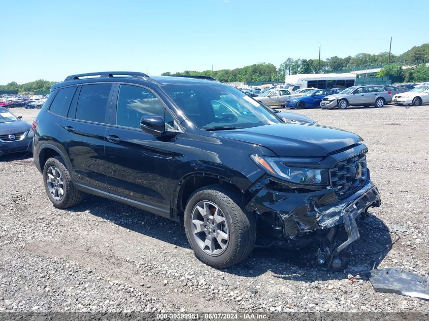 2022 Honda Passport Awd Trailsport VIN: 5FNYF8H60NB016359 Lot: 39599951