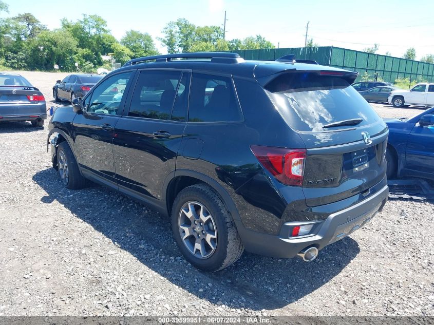 2022 Honda Passport Awd Trailsport VIN: 5FNYF8H60NB016359 Lot: 39599951