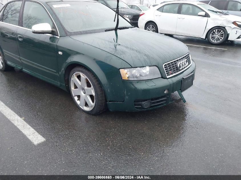 2005 Audi S4 4.2 VIN: WAUPL68E85A018964 Lot: 39606163