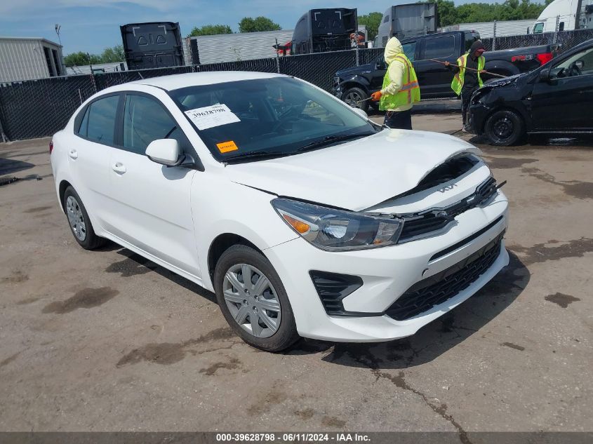 2022 Kia Rio S VIN: 3KPA24AD0NE450608 Lot: 39628798