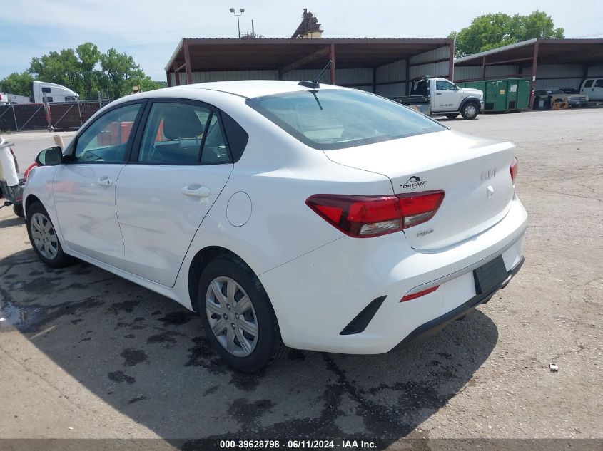 2022 Kia Rio S VIN: 3KPA24AD0NE450608 Lot: 39628798