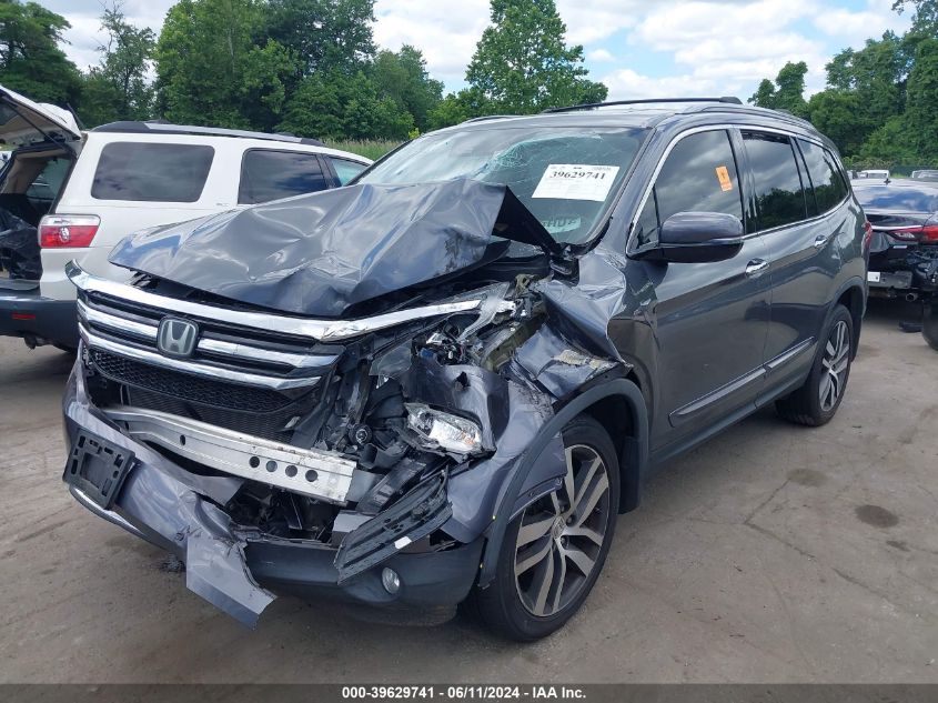 2016 Honda Pilot Touring VIN: 5FNYF6H9XGB112940 Lot: 39629741