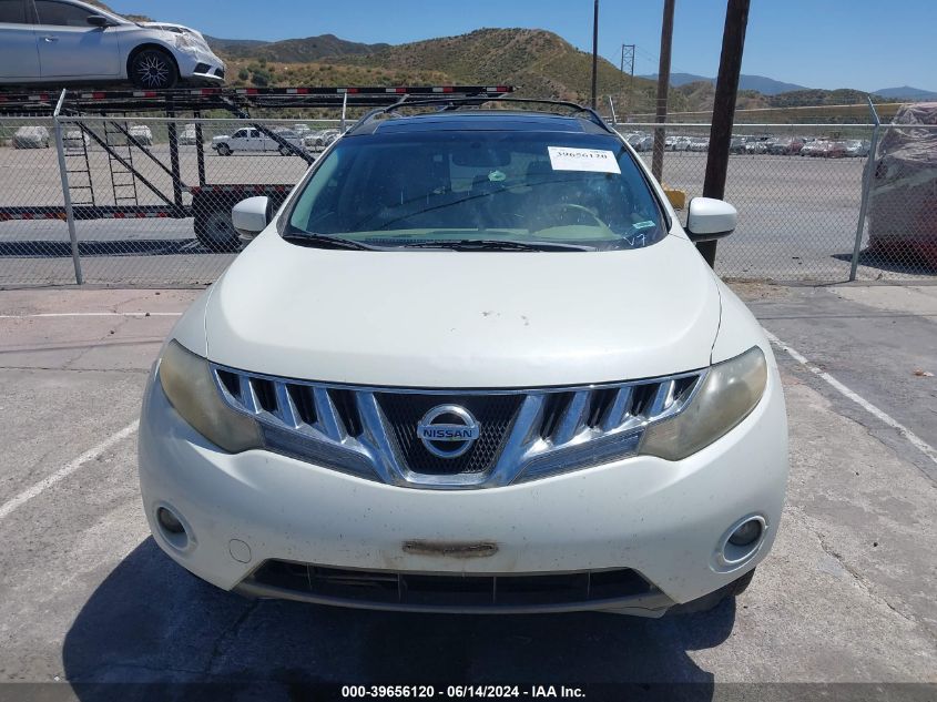 2009 Nissan Murano Sl VIN: JN8AZ18U59W106191 Lot: 39656120