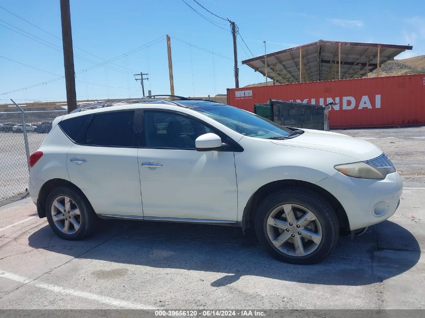 2009 Nissan Murano Sl VIN: JN8AZ18U59W106191 Lot: 39656120