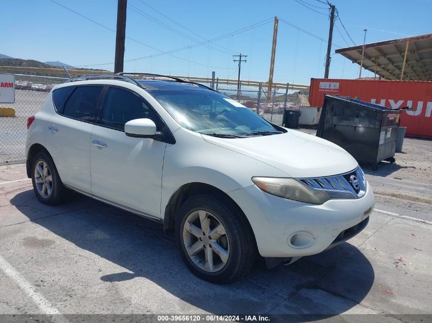 2009 Nissan Murano Sl VIN: JN8AZ18U59W106191 Lot: 39656120