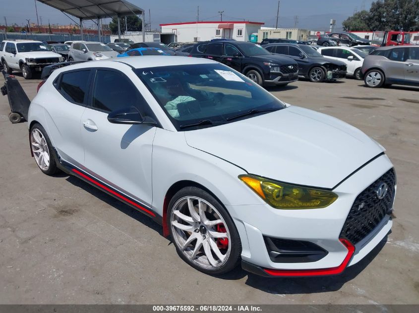 2020 Hyundai Veloster N VIN: KMHT36AHXLU004027 Lot: 39675592