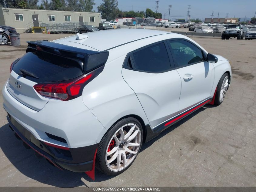 2020 Hyundai Veloster N VIN: KMHT36AHXLU004027 Lot: 39675592