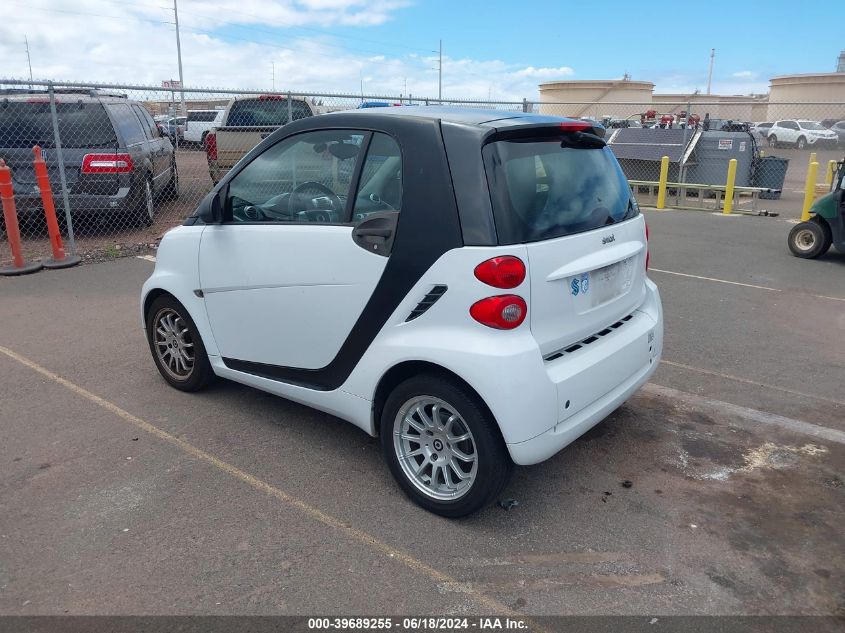 2012 Smart Fortwo Passion/Pure VIN: WMEEJ3BA8CK562331 Lot: 39689255