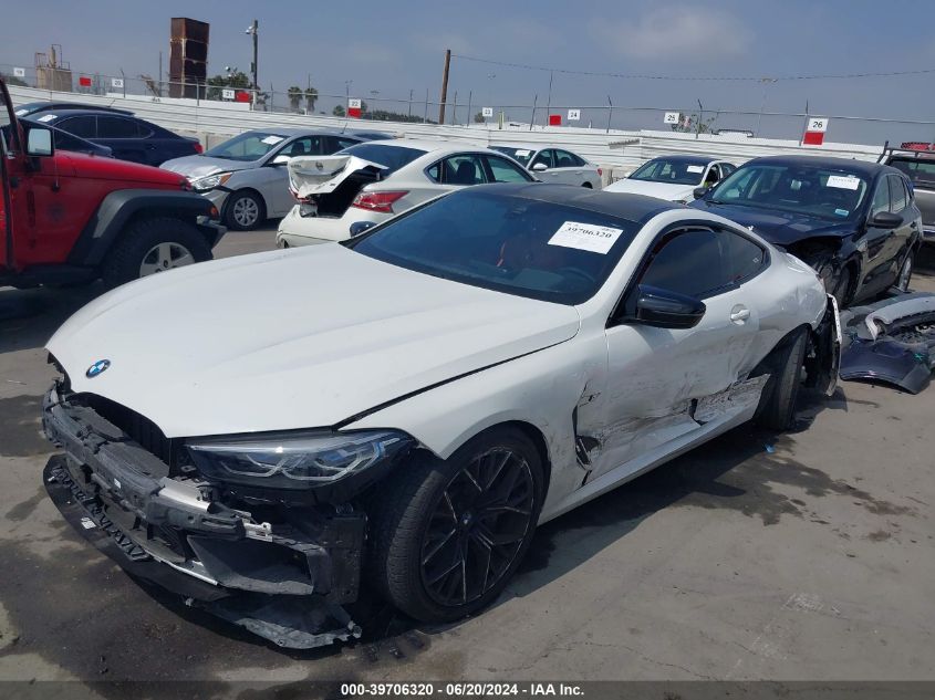 2020 BMW M8 VIN: WBSAE0C05LCD57612 Lot: 39706320