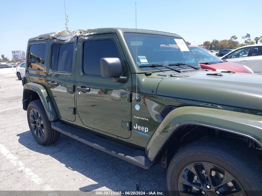 2022 Jeep Wrangler 4Xe Unlimited Sahara 4X4 VIN: 1C4JJXP69NW228829 Lot: 39723365